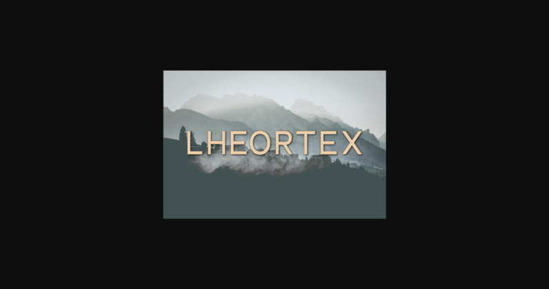 Lheortex Font Poster 3