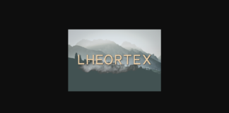Lheortex Font Poster 1