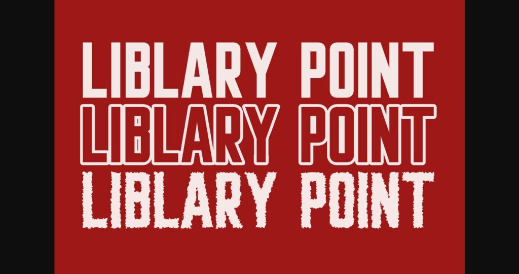 Liblarypoint Font Poster 3