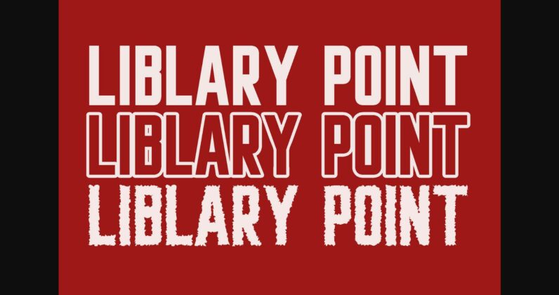 Liblarypoint Font Poster 3