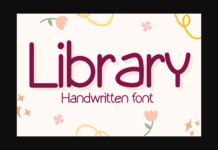 Library Font Poster 1