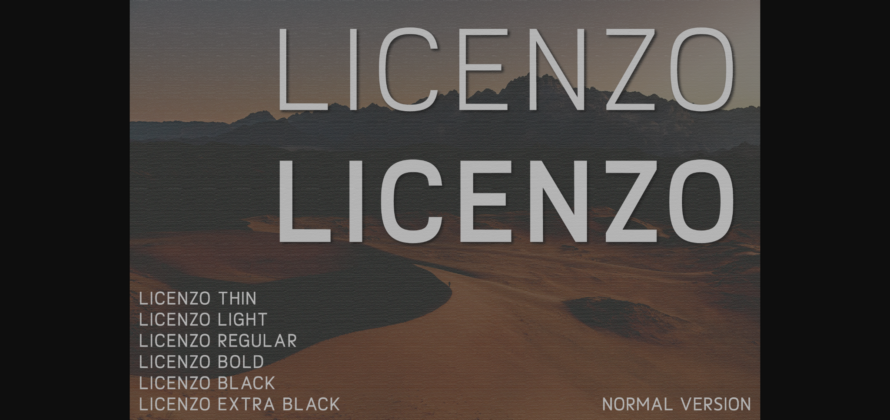 Licenzo Font Poster 3
