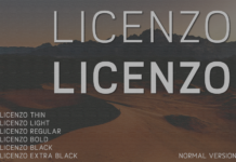 Licenzo Font Poster 1