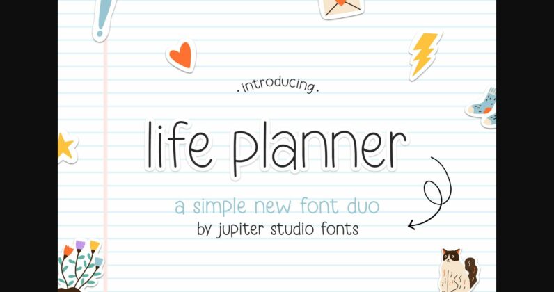 Life Planner Duo Font Poster 3
