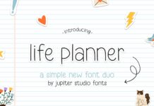 Life Planner Duo Font Poster 1