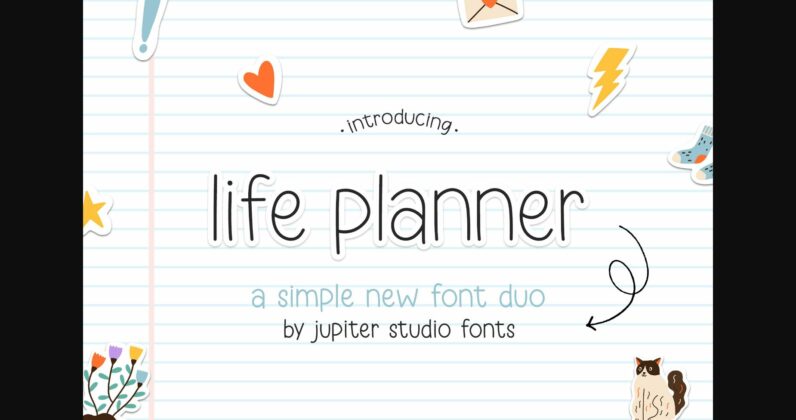 Life Planner Duo Font Poster 1