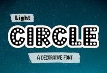 Light Circle Font Poster 1