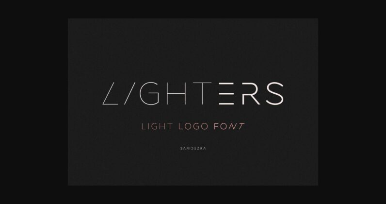 Lighters Font Poster 3