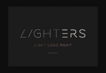 Lighters Font Poster 1