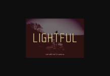 Lightful Font Poster 1