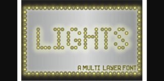 Lights Font Poster 1