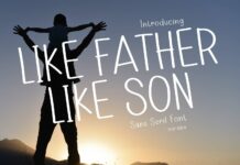 Like Father Like Son Font Poster 1