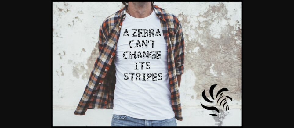 Like Zebra Font Poster 5
