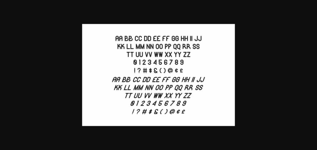Likeguard Font Poster 9
