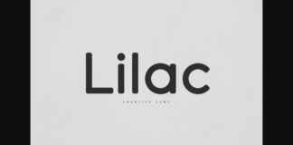 Lilac Font Poster 1