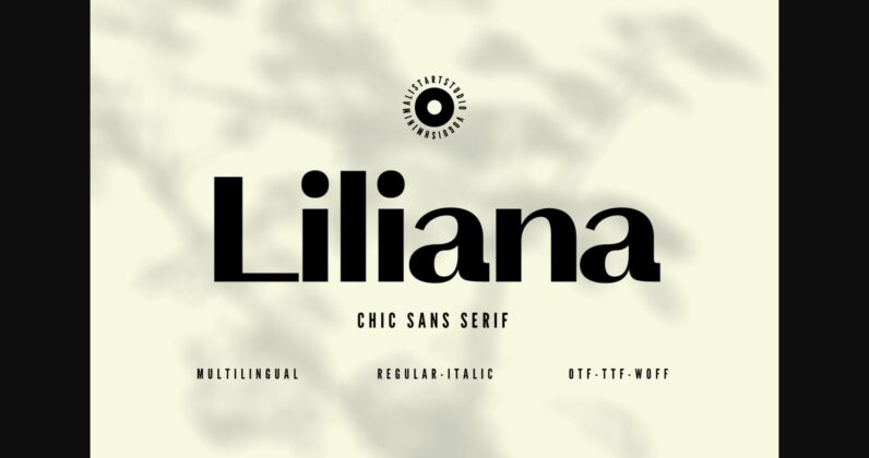 Liliana Font Poster 3