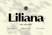 Liliana Font Poster 1