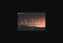 Lilithe Font Poster 1