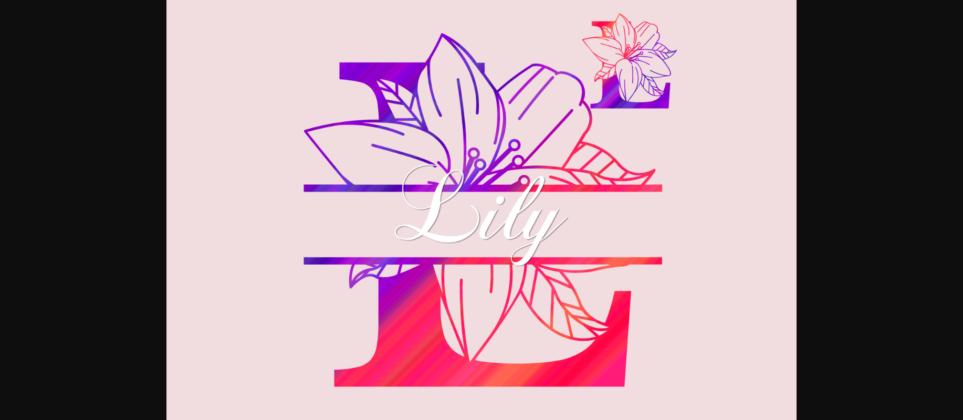 Lily Split Font Poster 3