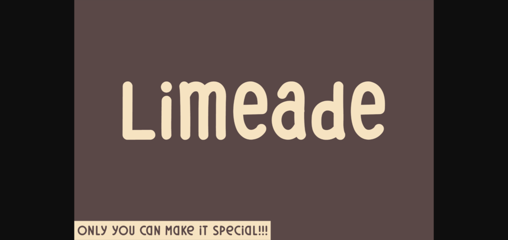 Limeade Font Poster 1