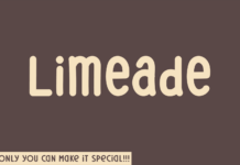 Limeade Font Poster 1