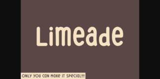 Limeade Font Poster 1