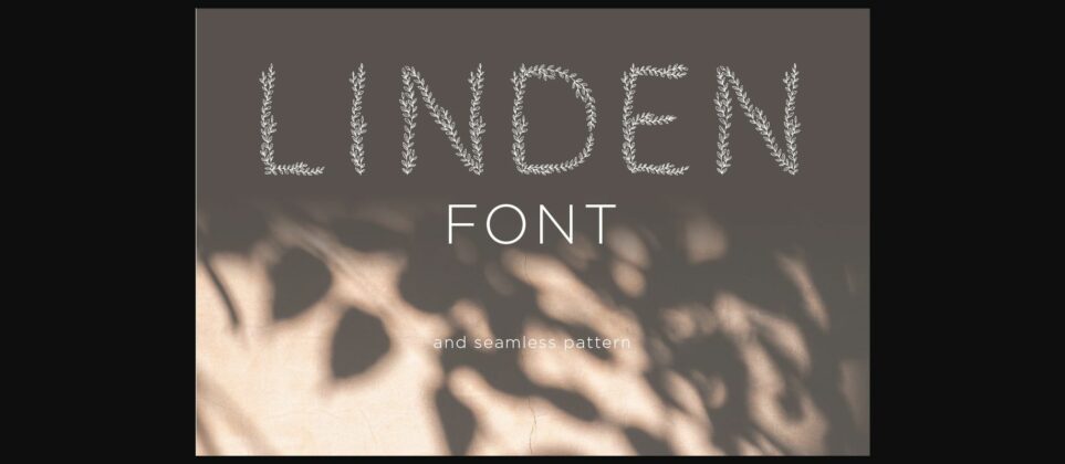 Linden Font Poster 3