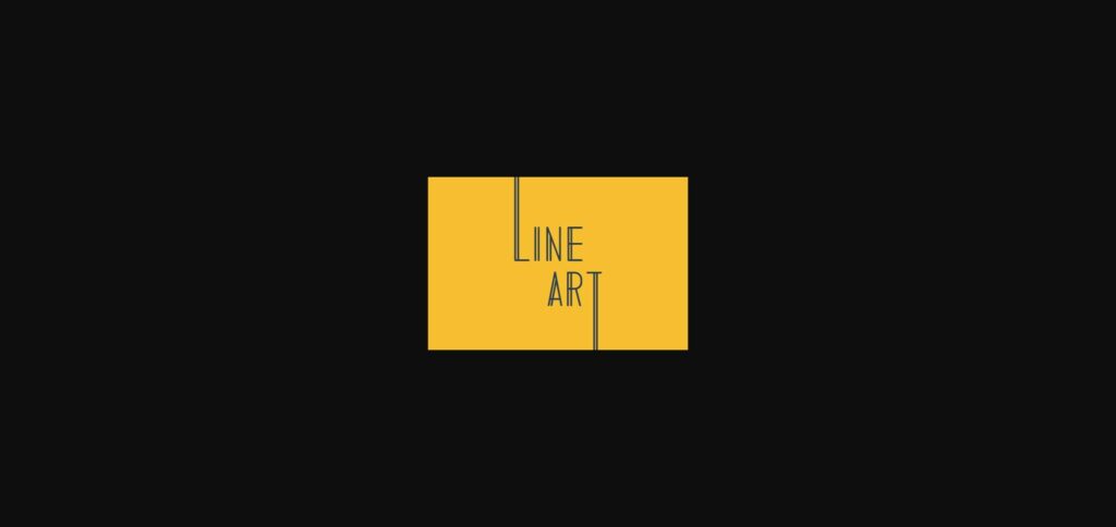 Line Art Font Poster 4