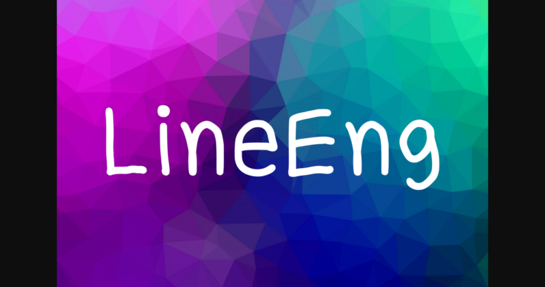 Lineeng Font Poster 1