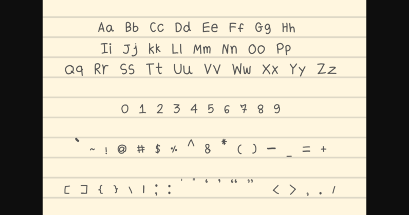 Lineeng Font Poster 2