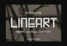 Lineart Font Poster 1
