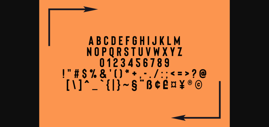 Linemark Font Poster 4