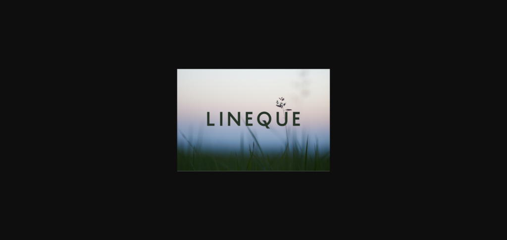 Lineque Font Poster 3