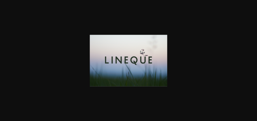 Lineque Font Poster 3