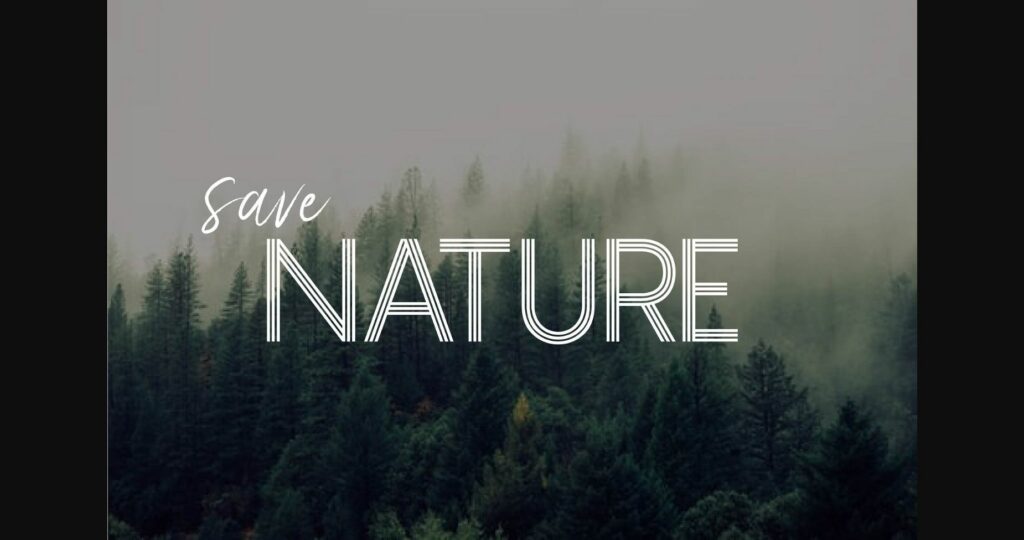 Liner Font Poster 4