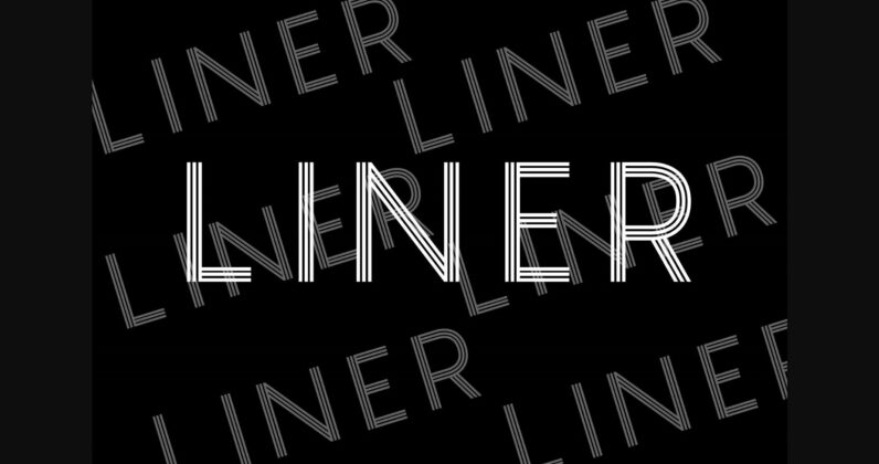 Liner Font Poster 9