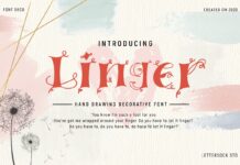 Linger Font Poster 1