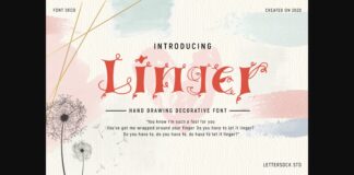 Linger Font Poster 1
