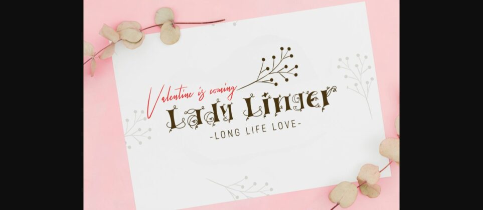 Linger Font Poster 2