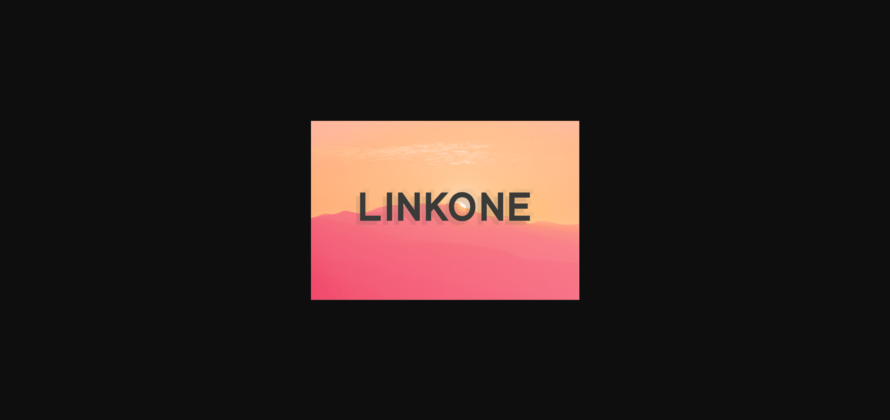 Linkone Font Poster 3