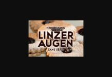 Linzer Augen Font Poster 1