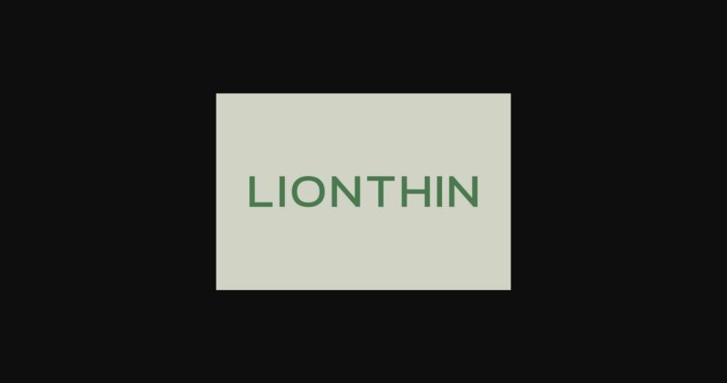 Lionthin Font Poster 1