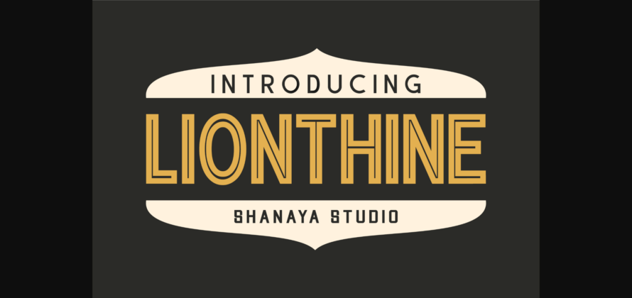 Lionthine Font Poster 3