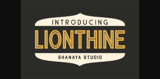 Lionthine Font Poster 1