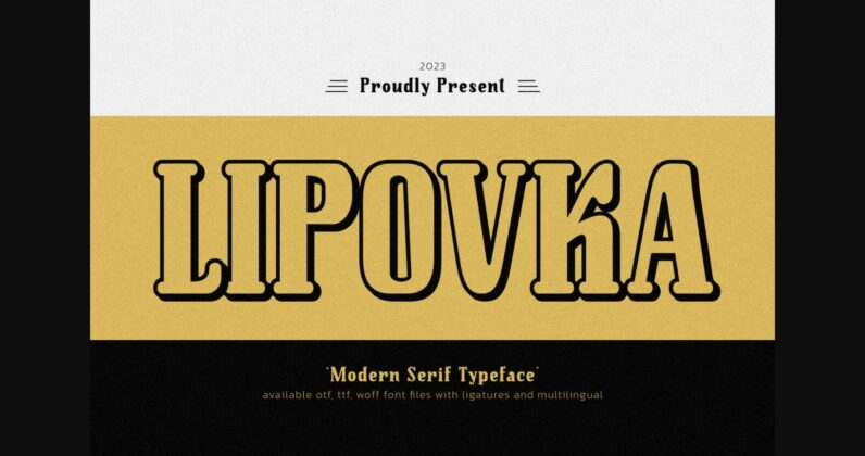 Lipovka Font Poster 3