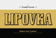 Lipovka Font Poster 1
