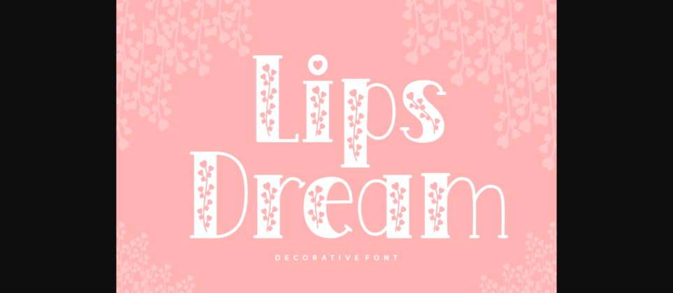 Lips Dream Font Poster 3