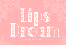 Lips Dream Font Poster 1