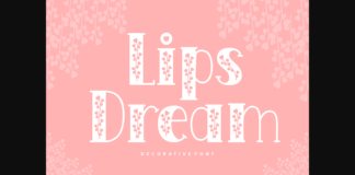 Lips Dream Font Poster 1