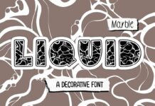 Liquid Marble Font Poster 1